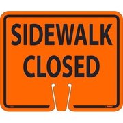 Nmc Safety Cone Sidewalk Closed Sign CS21